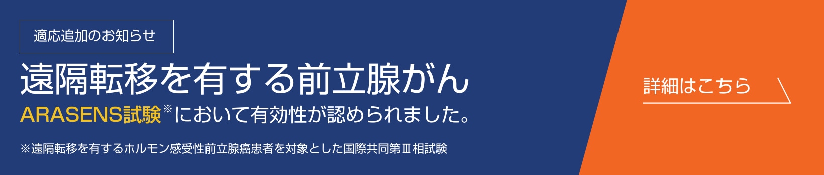 遠隔転移を有する前立腺がん